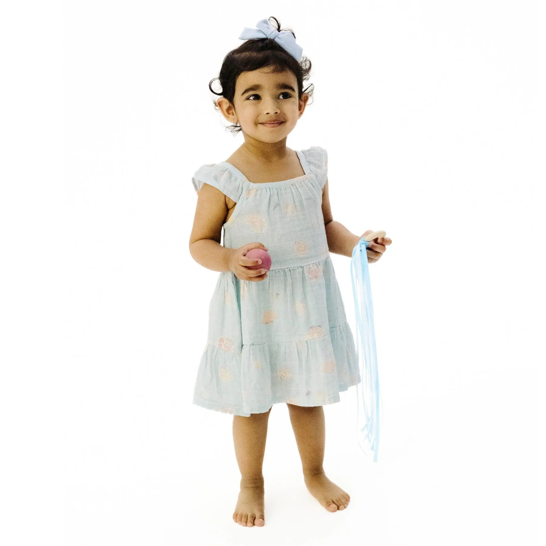 Girls Dresses | Twirly Sundress- Pretty Seashells | Angel Dear