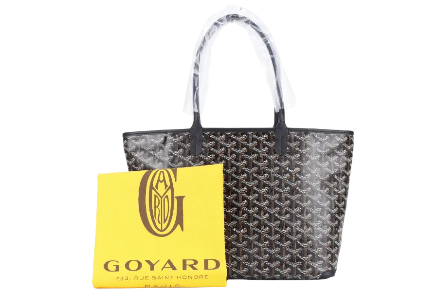 GOYARD ARTOIS PM BAG BLACK COLOR WITH DUST COVER