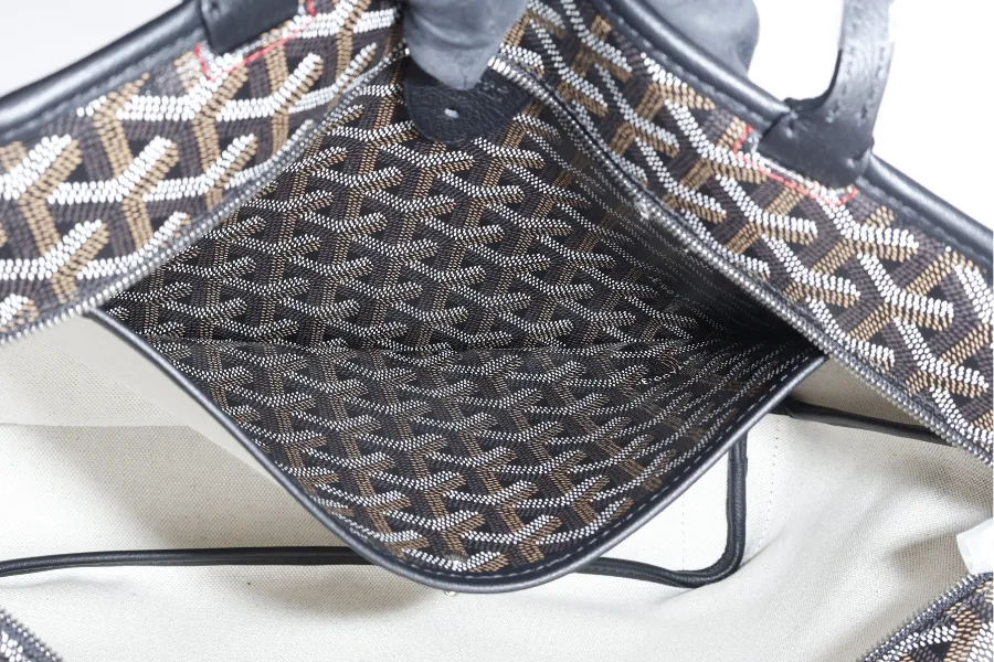 GOYARD ARTOIS PM BAG BLACK COLOR WITH DUST COVER