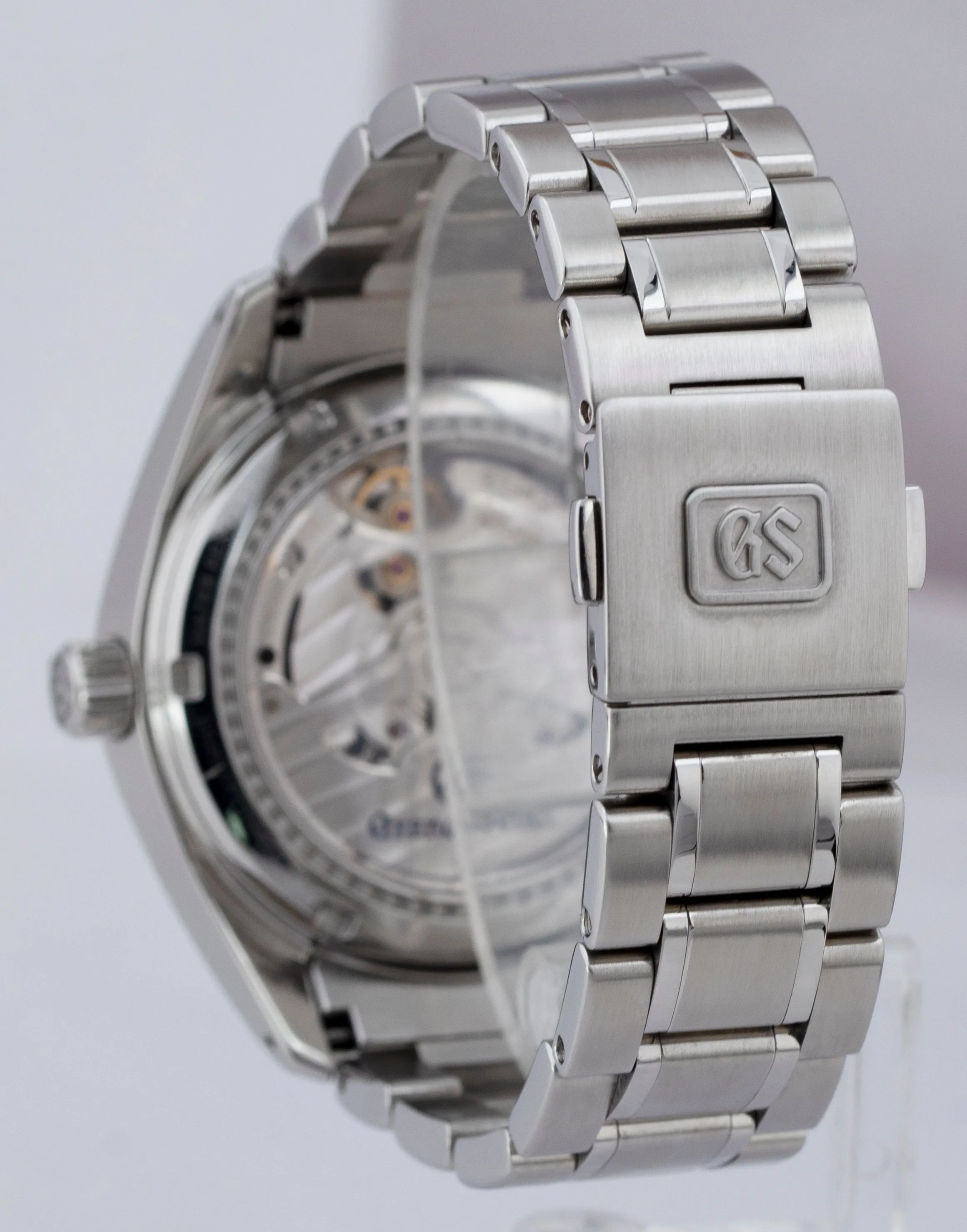 Grand Seiko Spring Drive 40mm Stainless Steel Black Automatic Watch SBGA003