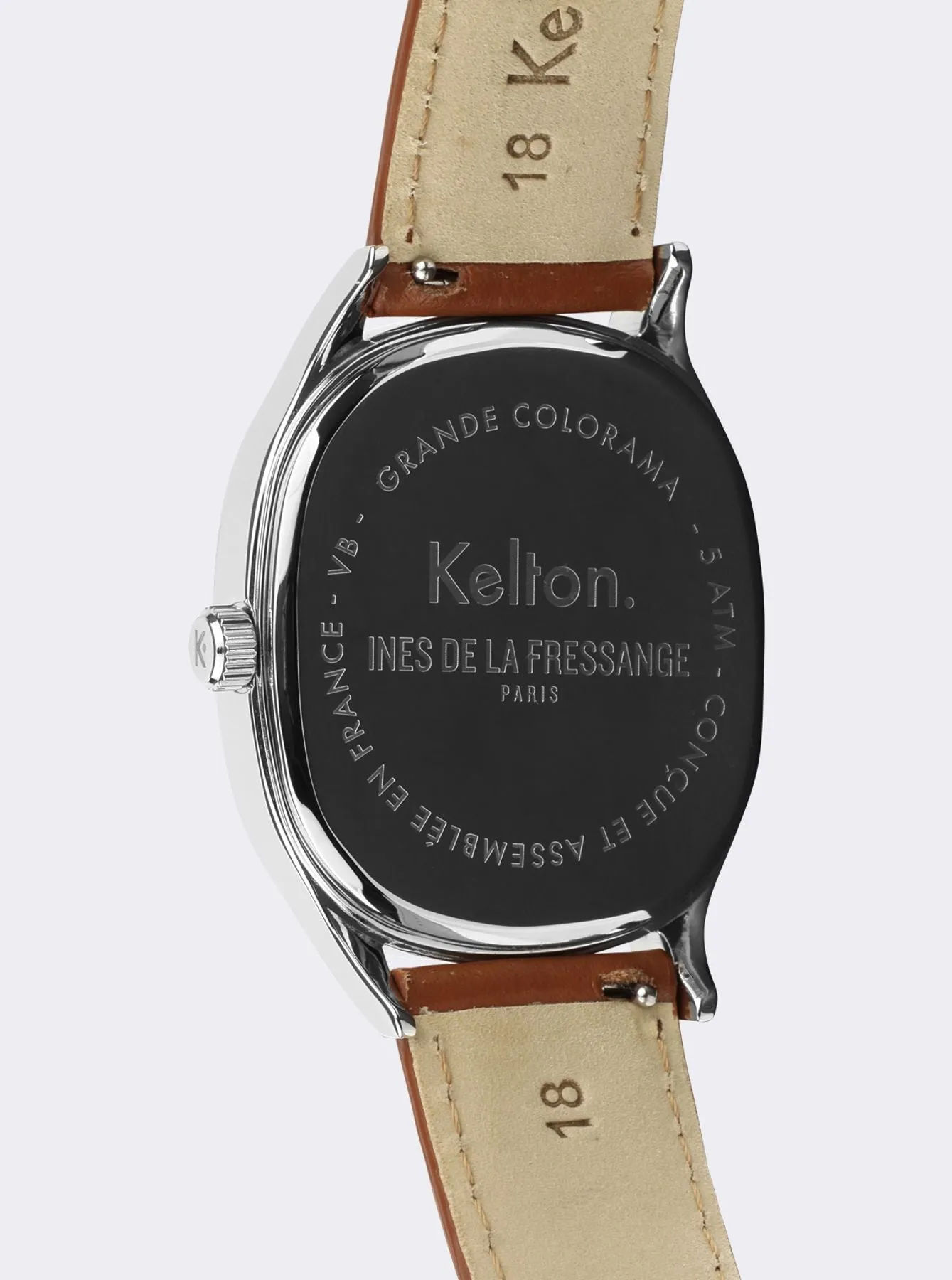 Grande Colorama camel watch Kelton x Ines de la Fressange Paris