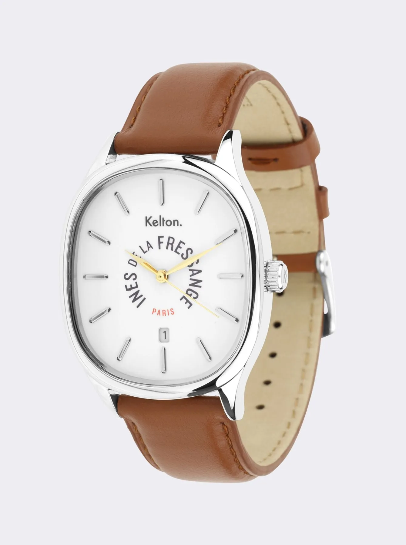 Grande Colorama camel watch Kelton x Ines de la Fressange Paris