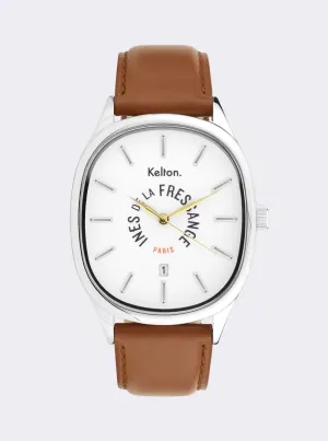 Grande Colorama camel watch Kelton x Ines de la Fressange Paris