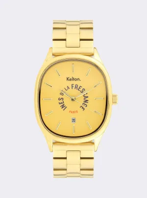 Grande Colorama gold watch Kelton x Ines de la Fressange Paris