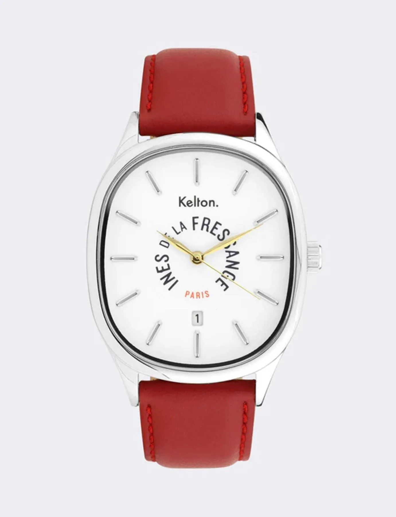 Grande Colorama red watch Kelton x Ines de la Fressange Paris