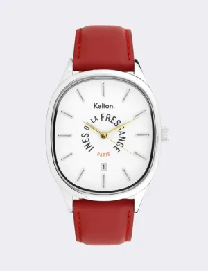 Grande Colorama red watch Kelton x Ines de la Fressange Paris