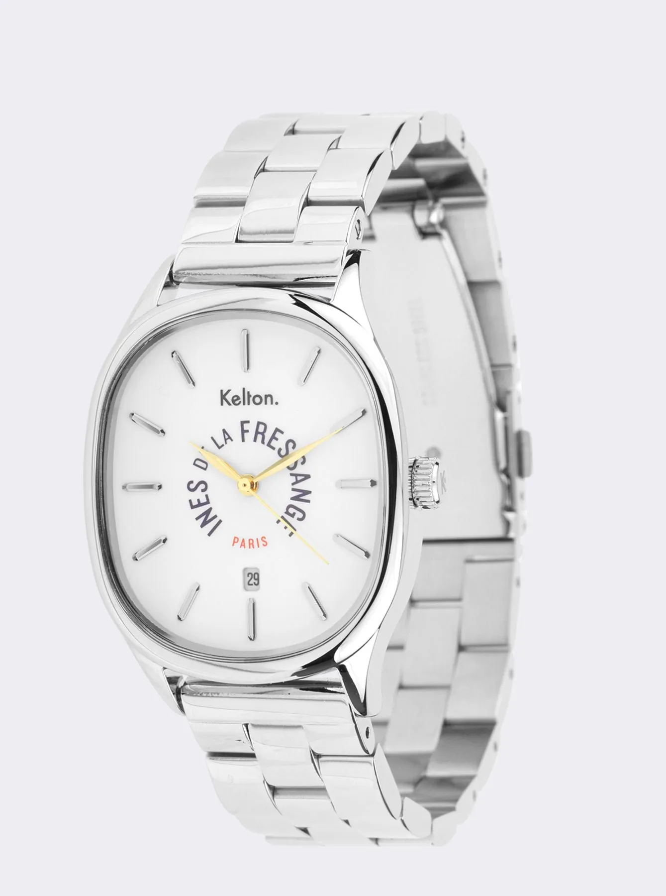 Grande Colorama silver watch Kelton x Ines de la Fressange Paris