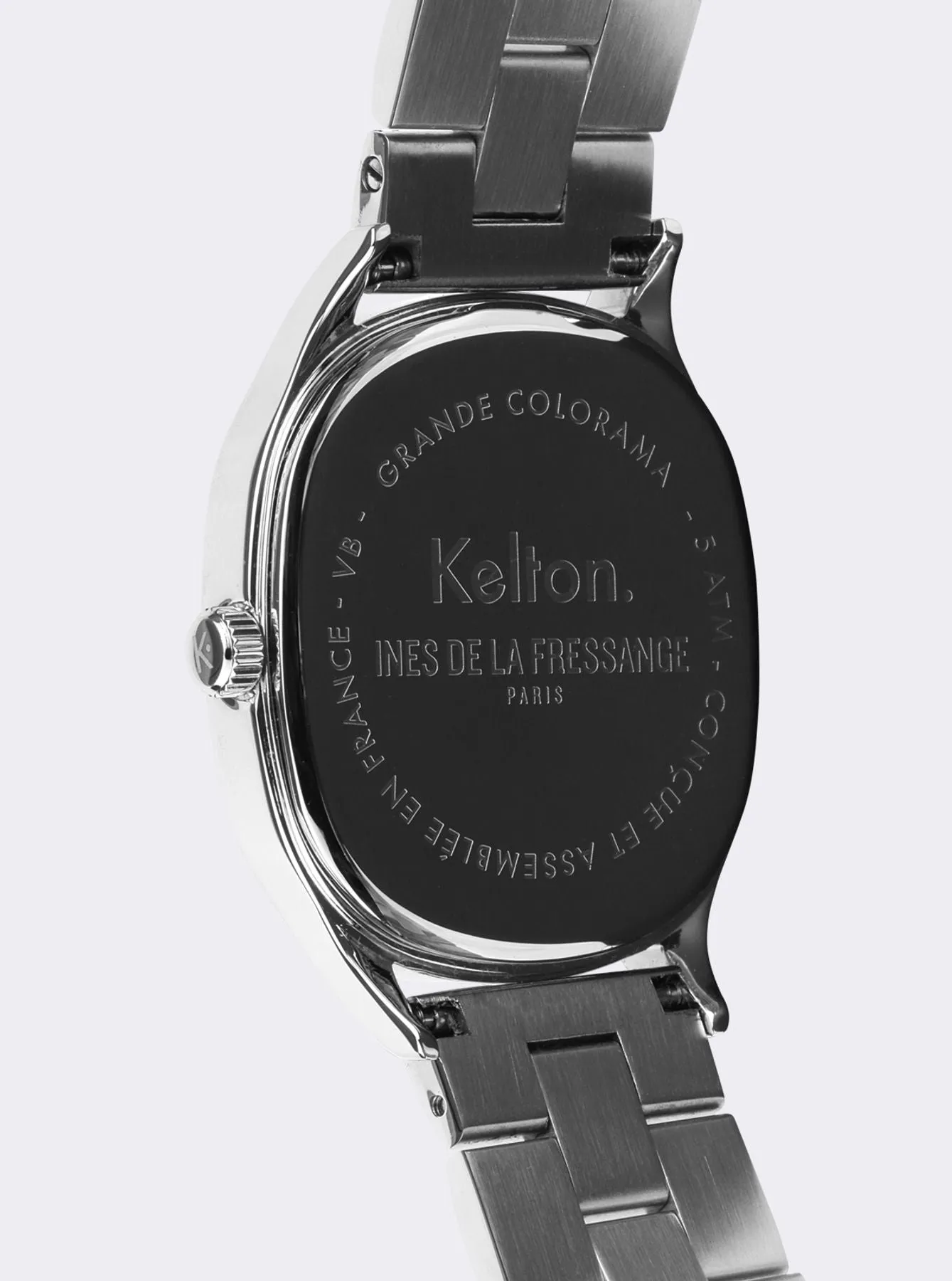 Grande Colorama silver watch Kelton x Ines de la Fressange Paris