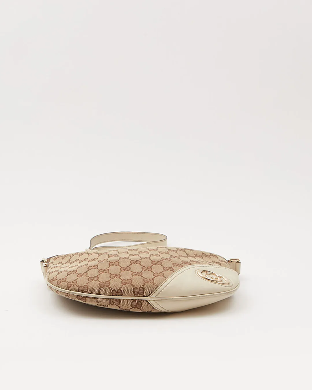 Gucci Cream GG Supreme Canvas Crossbody Bag