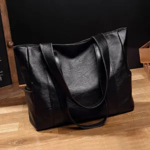 Handbags big women leather handbag tote shoulder shopping shopper bag