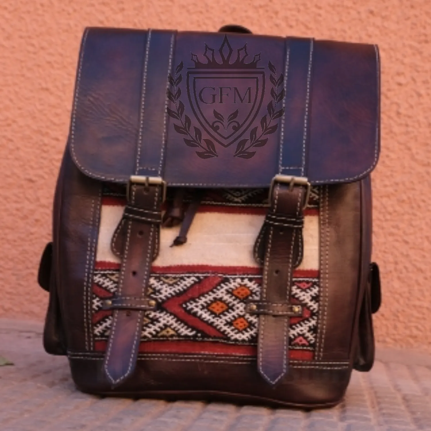 Handmade Moroccan Backpack for Stylish Travelers