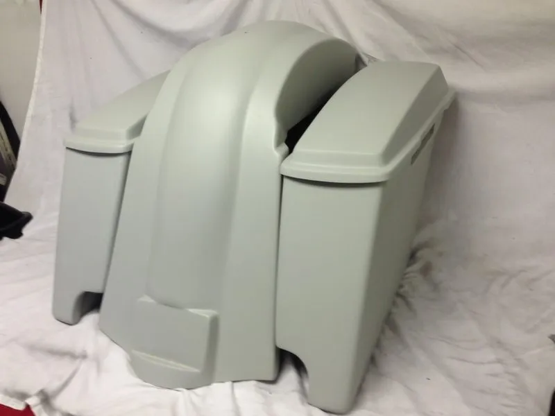 Harley Davidson Softail Heritage 4" Extended Stretched Saddlebags Lids Fender Dual CutOuts