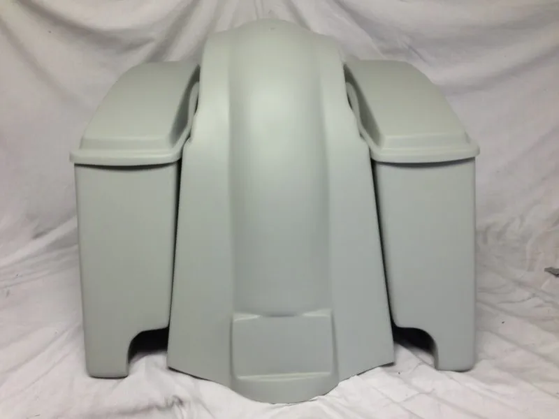 Harley Davidson Softail Heritage 4" Extended Stretched Saddlebags Lids Fender Dual CutOuts