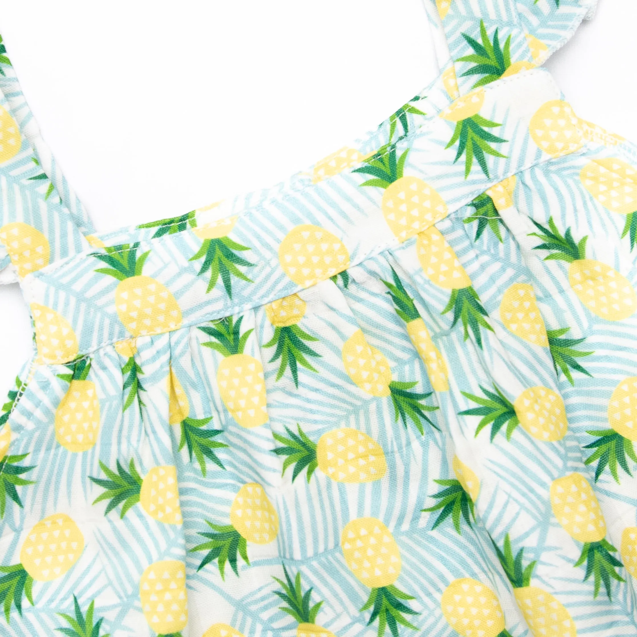 Hawaiian Punch Muslin Dress, Blue