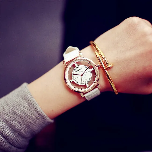 Hollow Casual Quartz Wristwatch For Men and Women