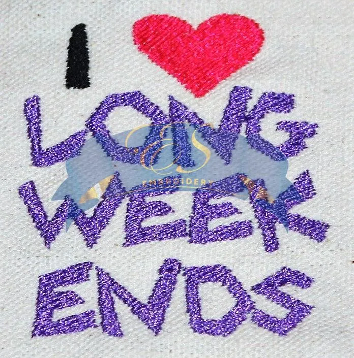 I <3 Long Weekends Double Bottle Wine Tote
