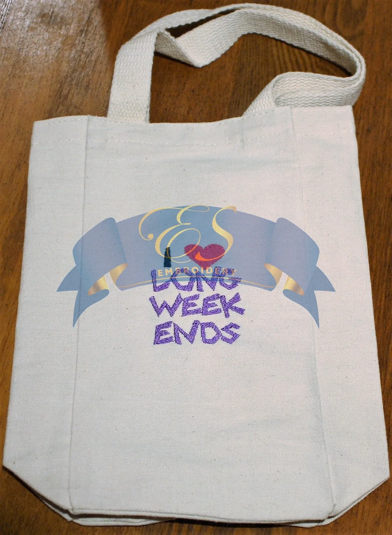 I <3 Long Weekends Double Bottle Wine Tote