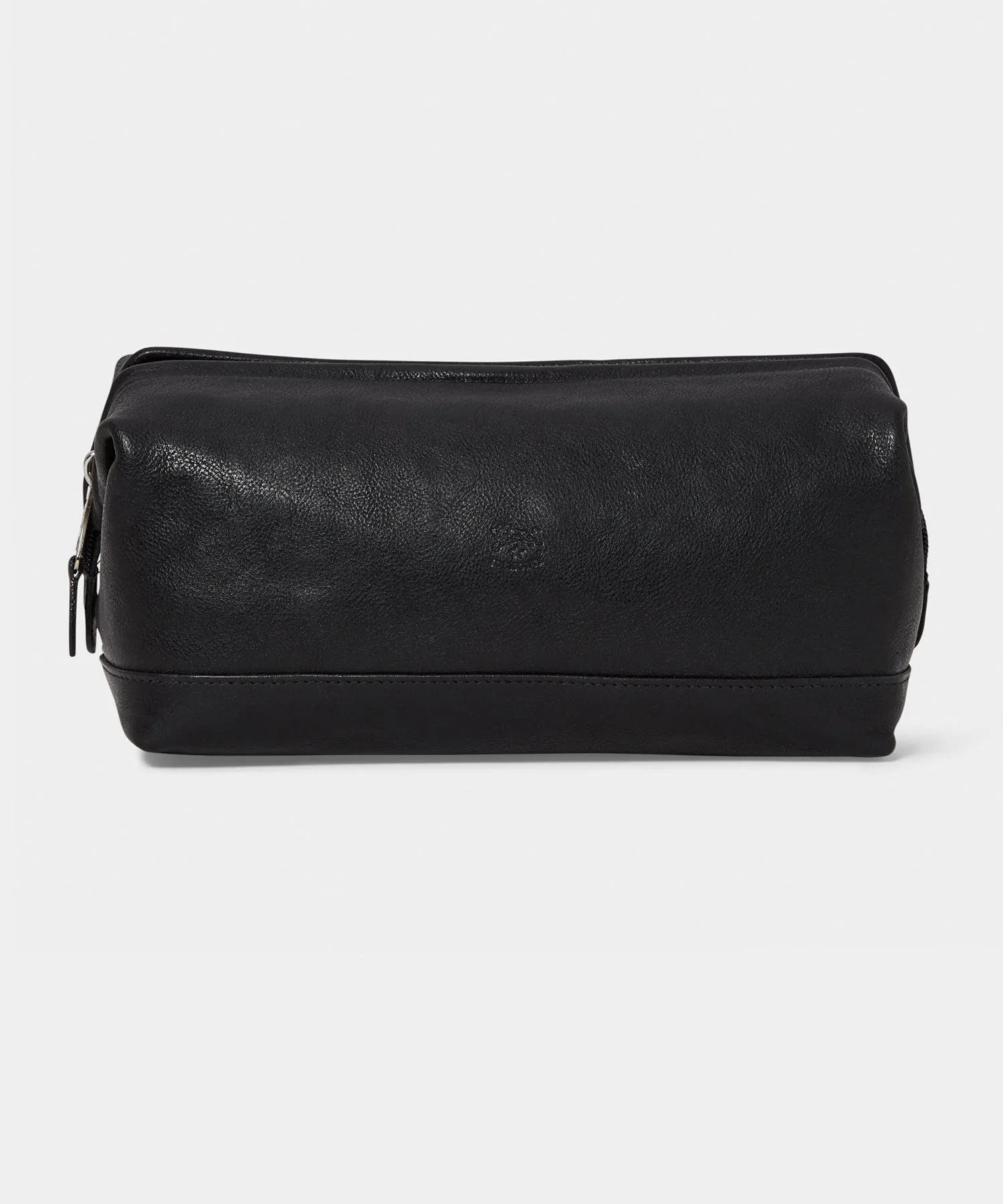 Il Bisonte Leather Dopp Kit in Black