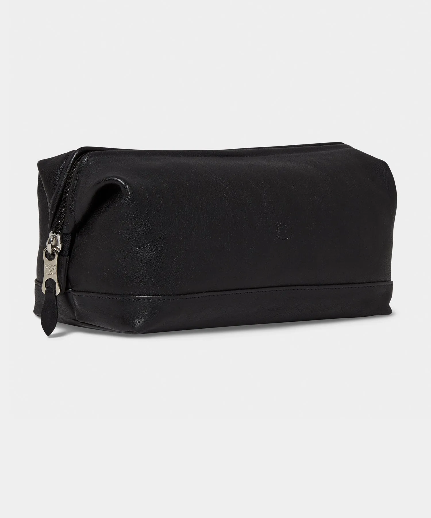 Il Bisonte Leather Dopp Kit in Black