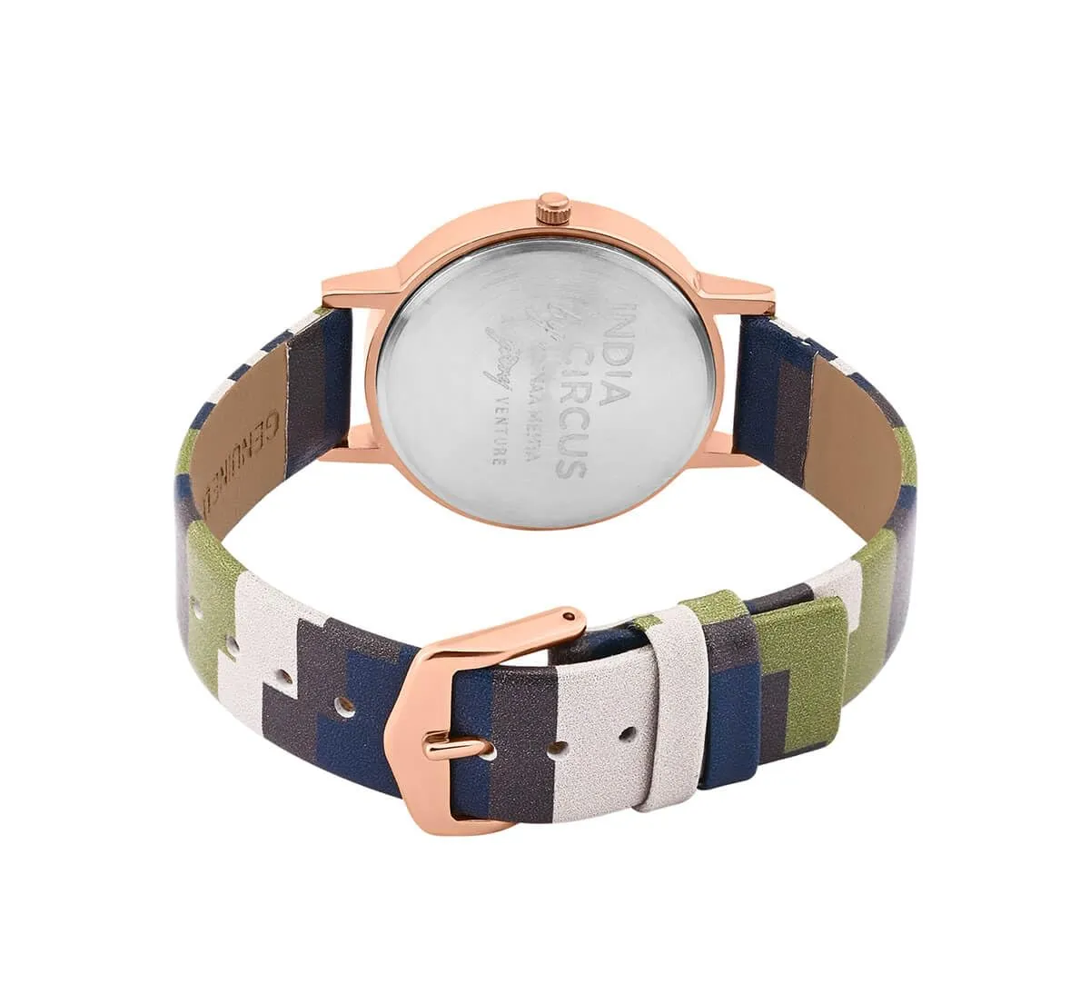 India Circus by Krsnaa Mehta Sapphire Stripes Wrist Watch