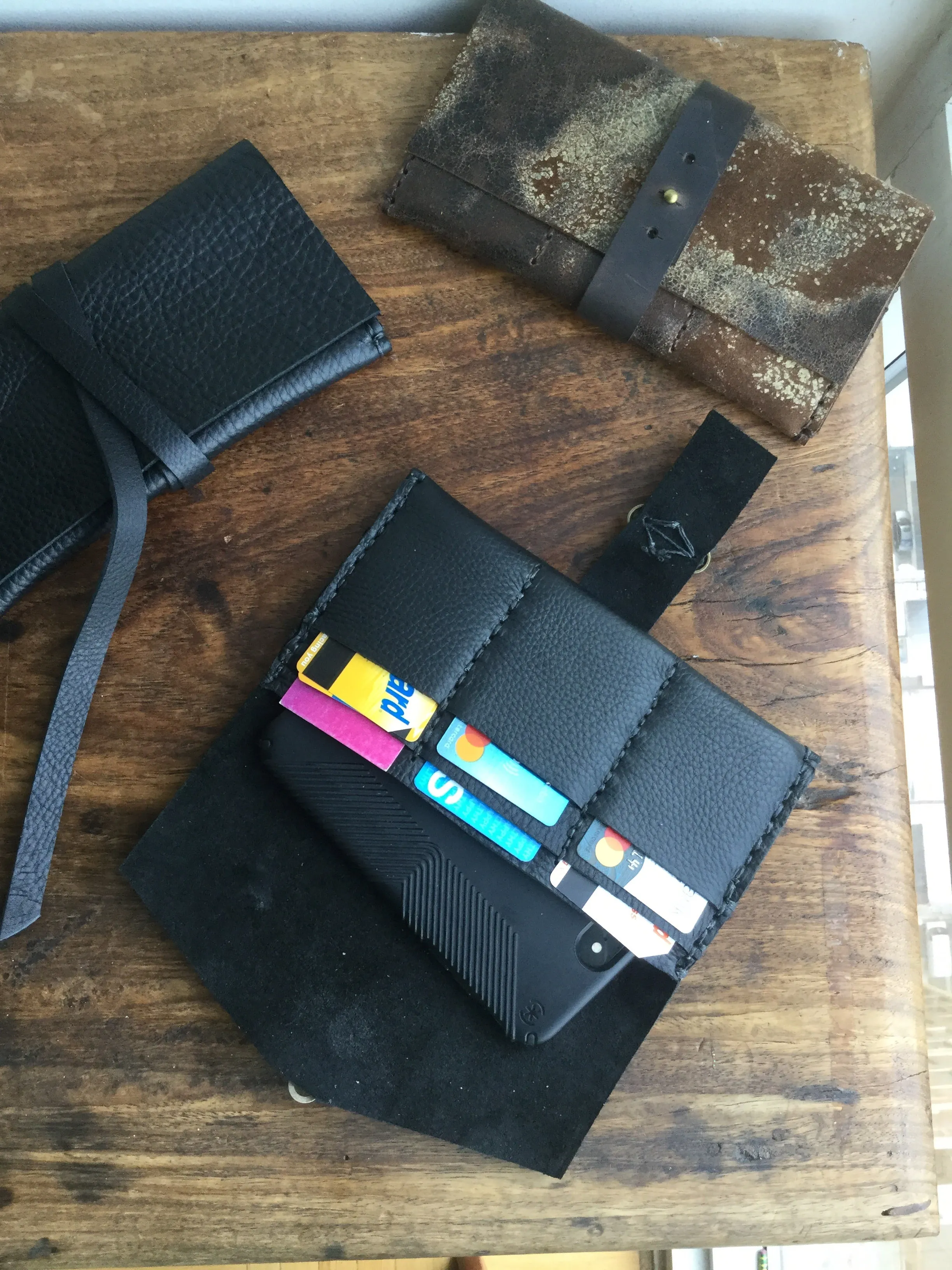 iPhone Bag / Handmade Leather iPhone Wallet Clutch Bag