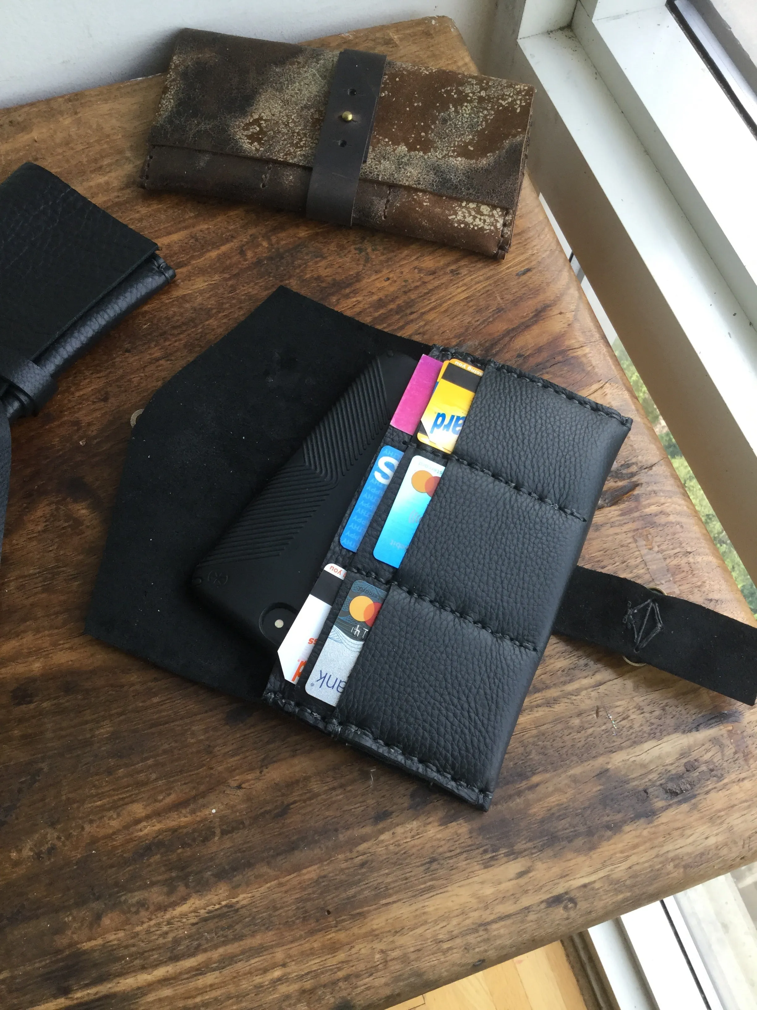 iPhone Bag / Handmade Leather iPhone Wallet Clutch Bag