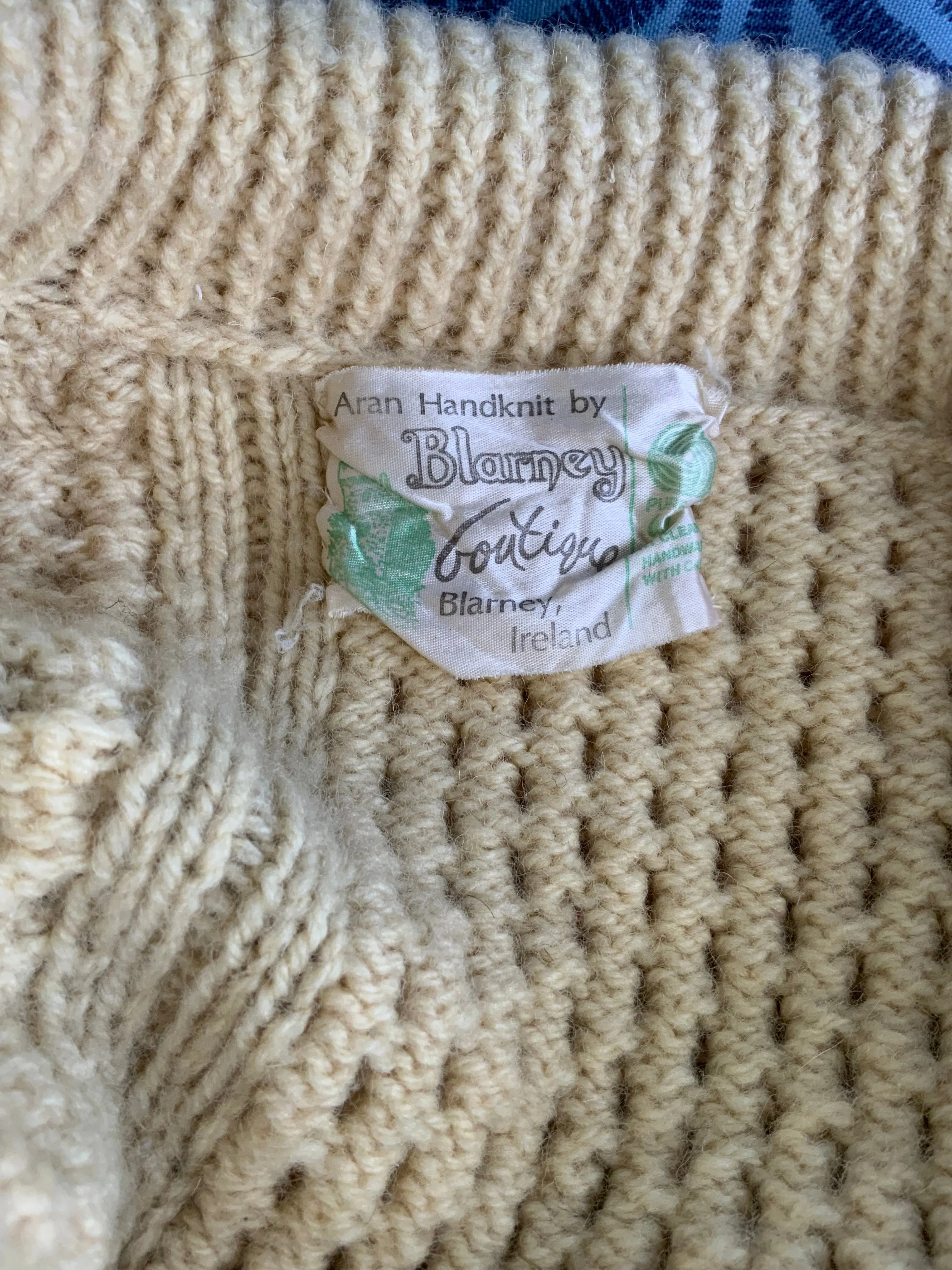Irish Wool Cardigan - 70s - 70J