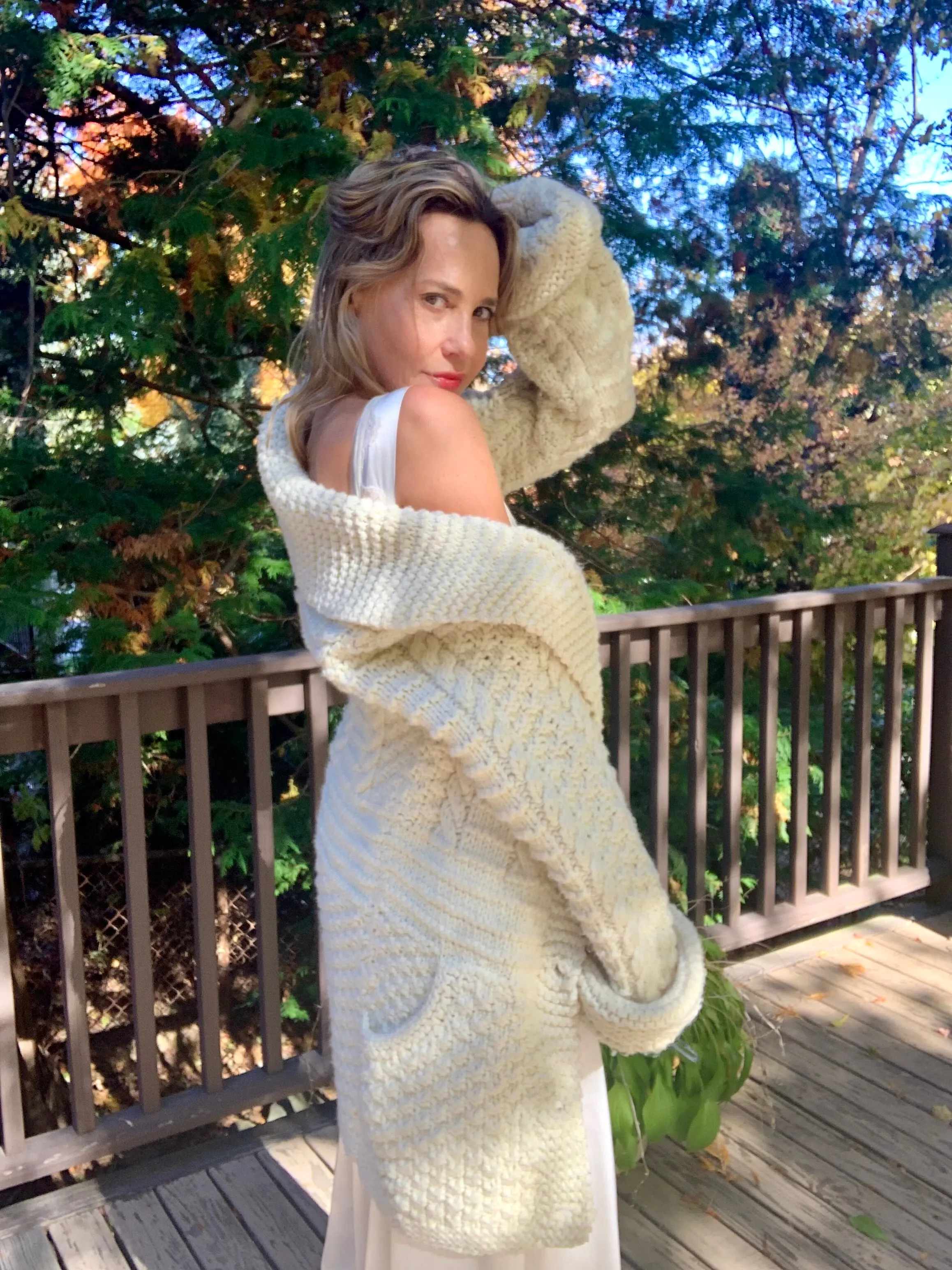 Irish Wool Cardigan - 70s - 70J