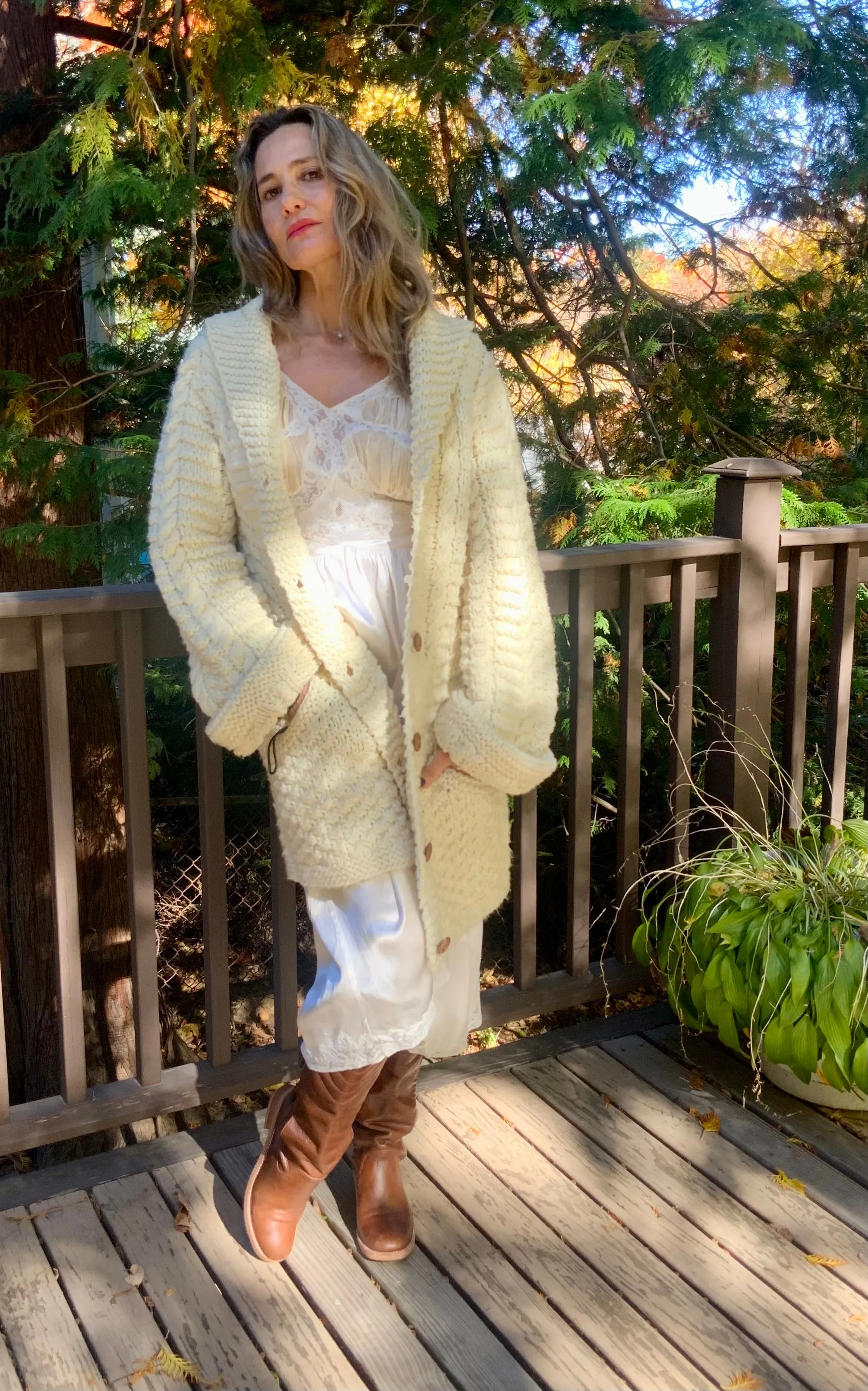 Irish Wool Cardigan - 70s - 70J