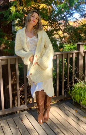 Irish Wool Cardigan - 70s - 70J