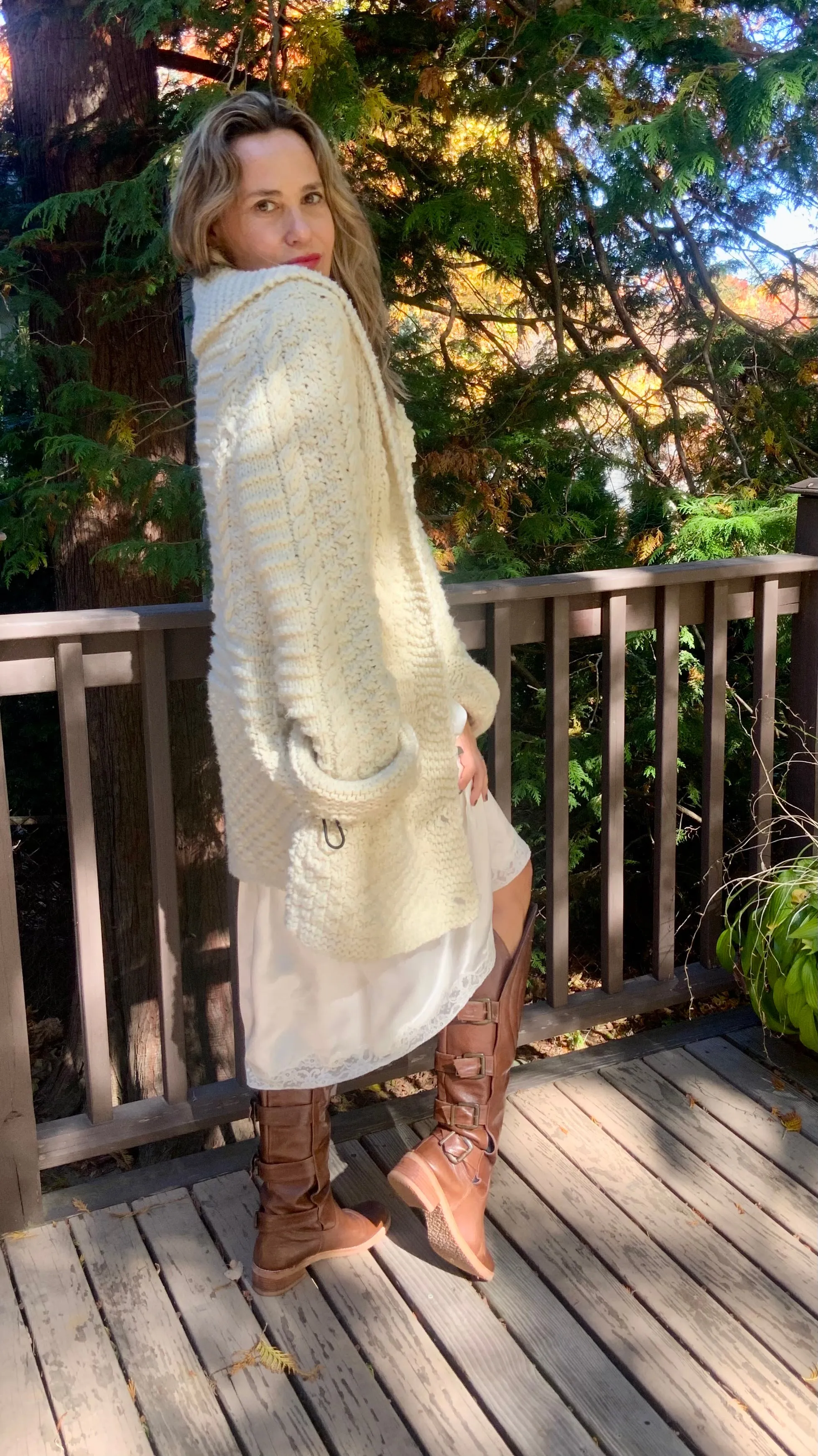 Irish Wool Cardigan - 70s - 70J