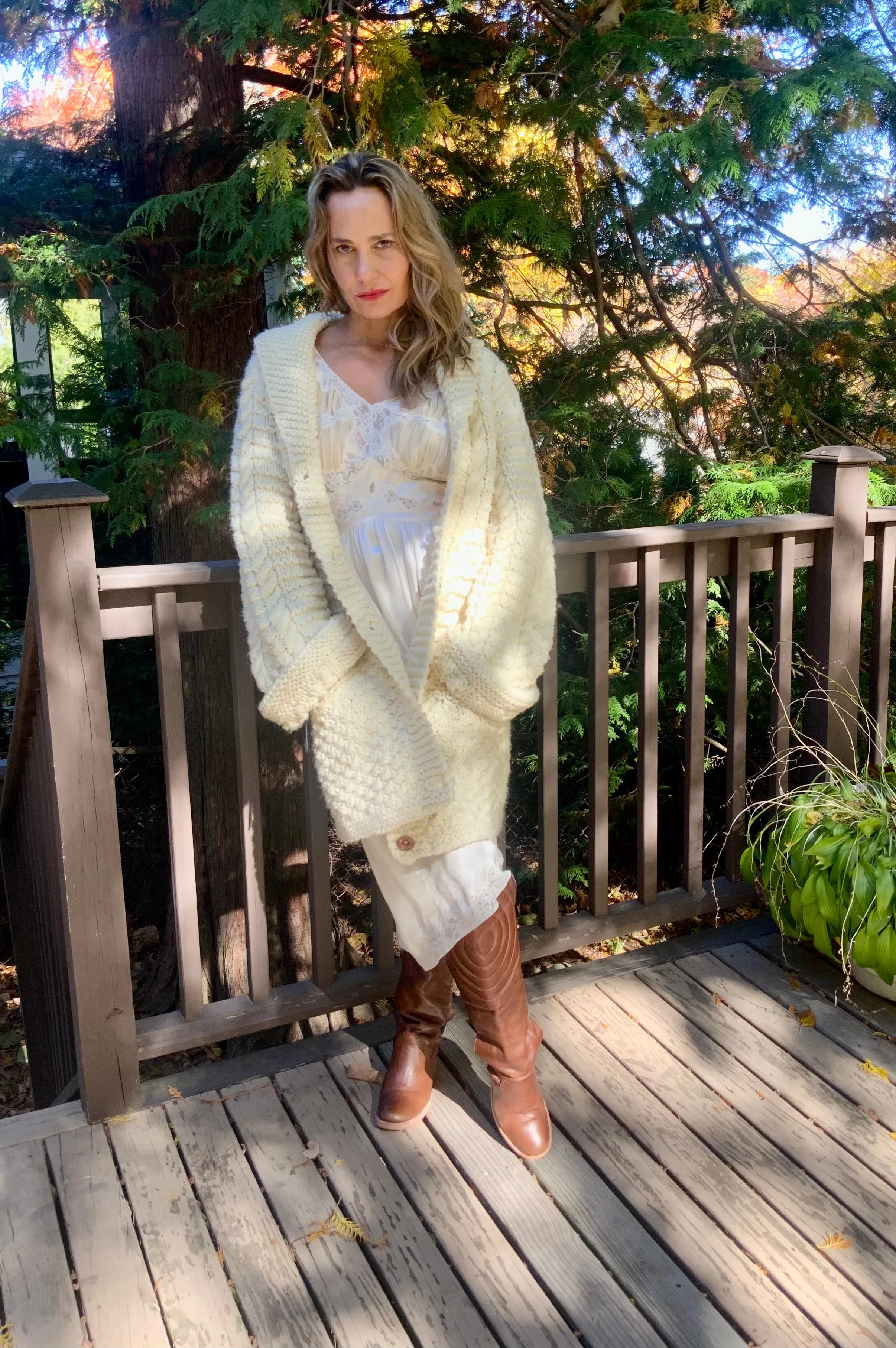 Irish Wool Cardigan - 70s - 70J