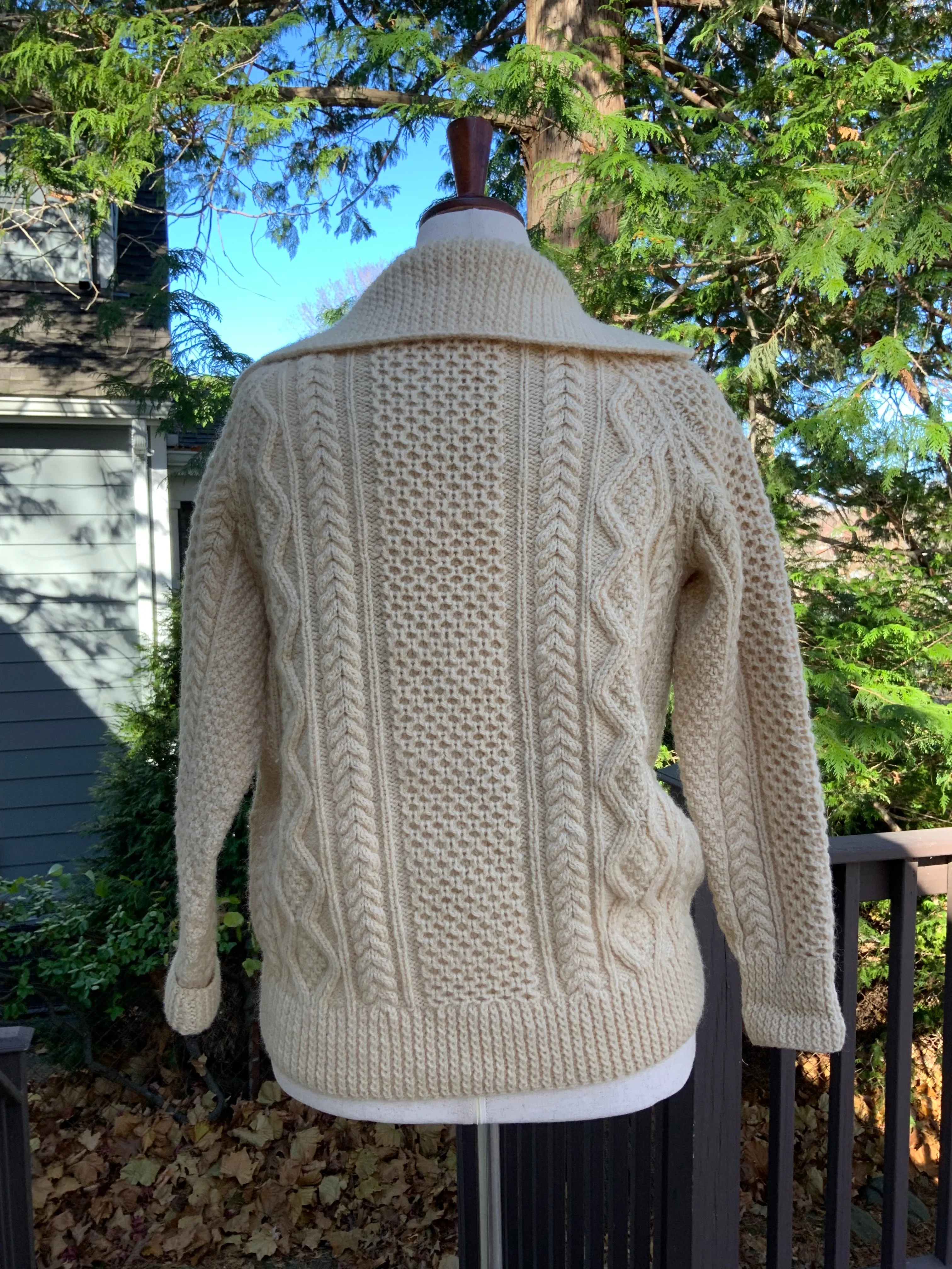 Irish Wool Cardigan - 70s - 70J