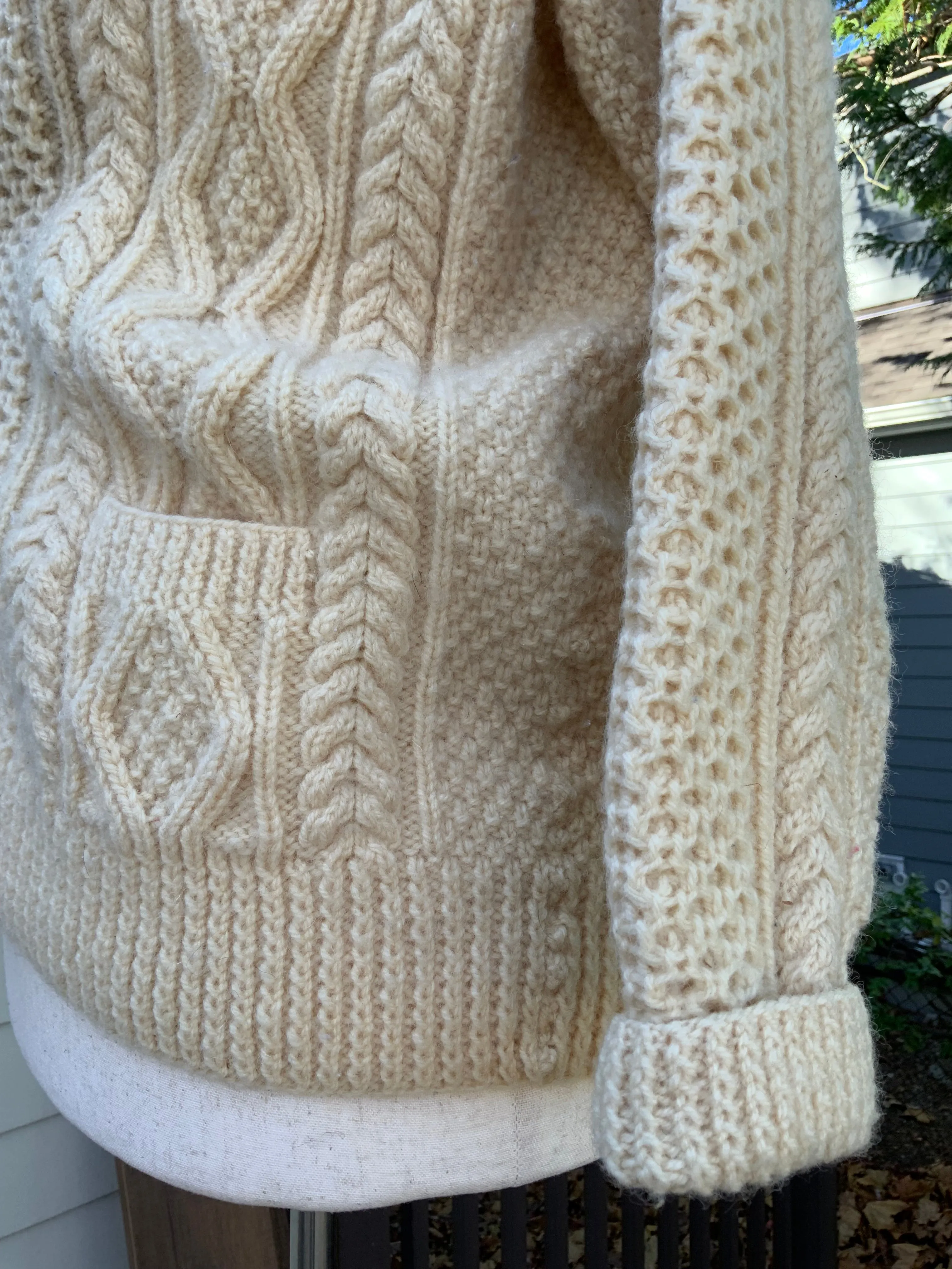 Irish Wool Cardigan - 70s - 70J