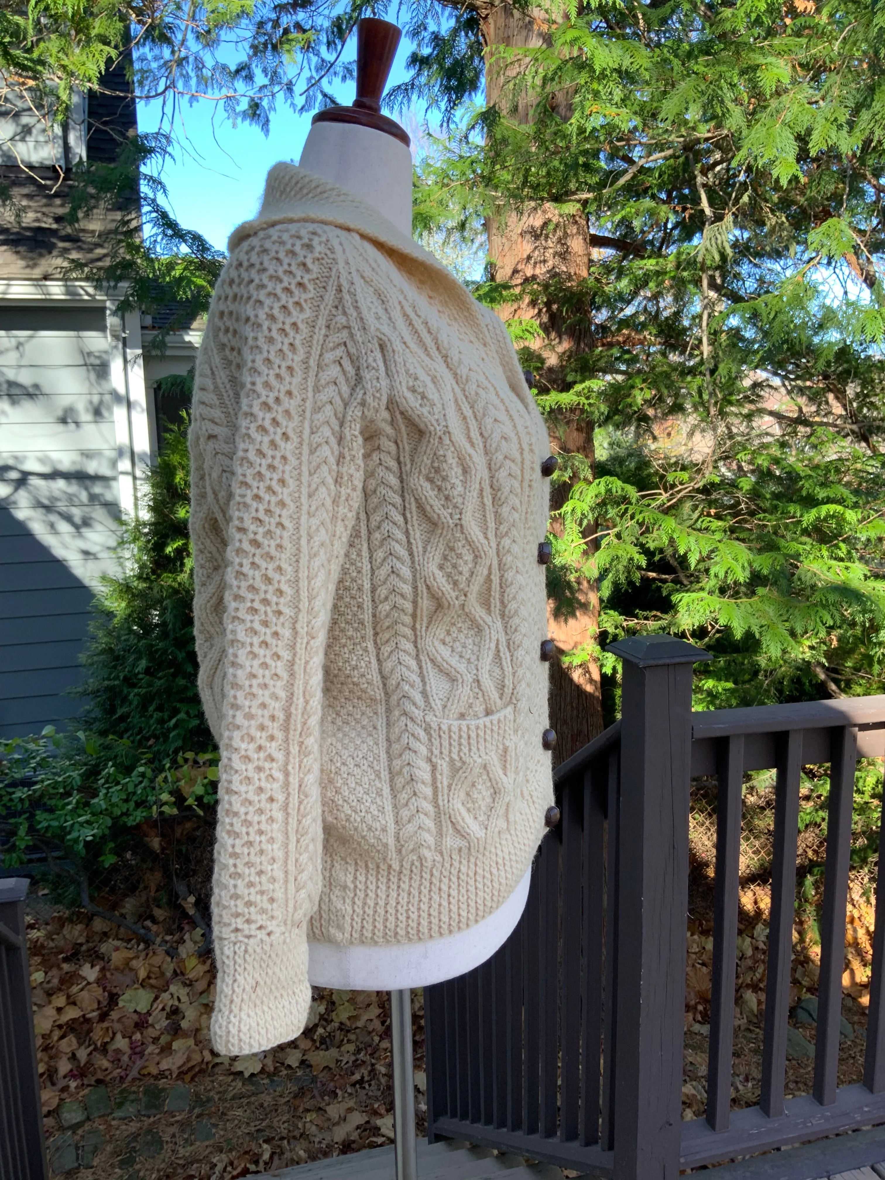 Irish Wool Cardigan - 70s - 70J
