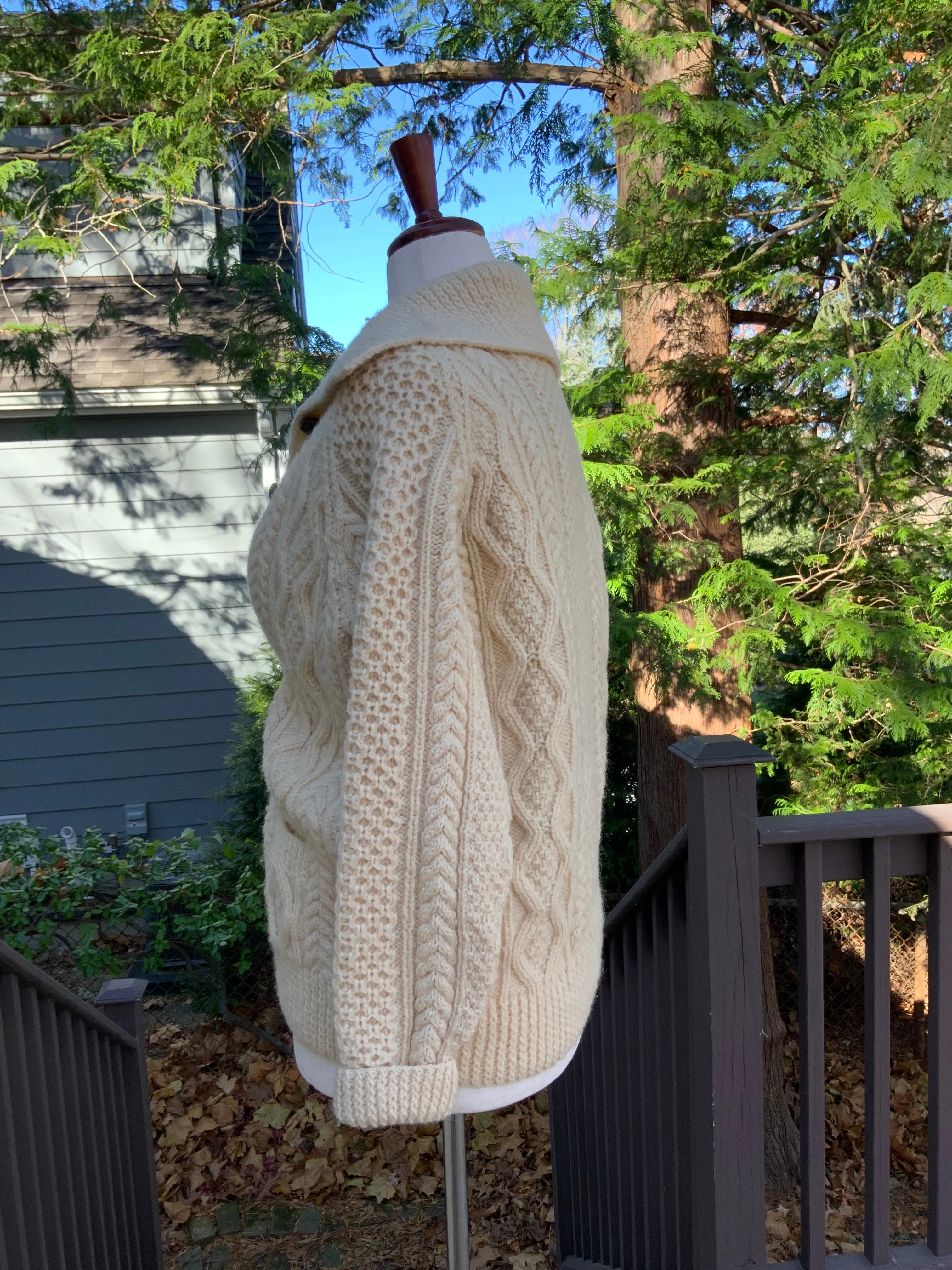 Irish Wool Cardigan - 70s - 70J