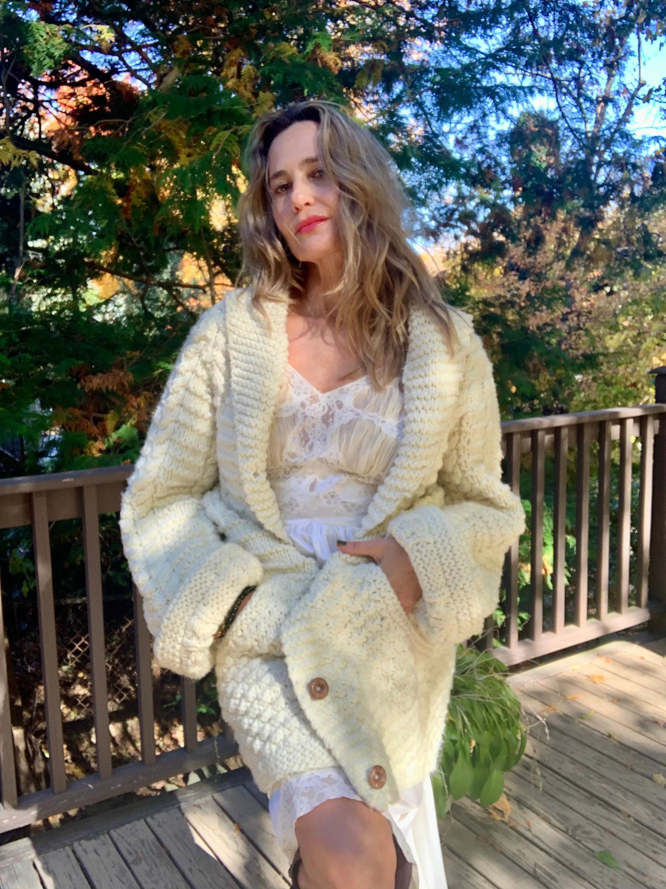 Irish Wool Cardigan - 70s - 70J