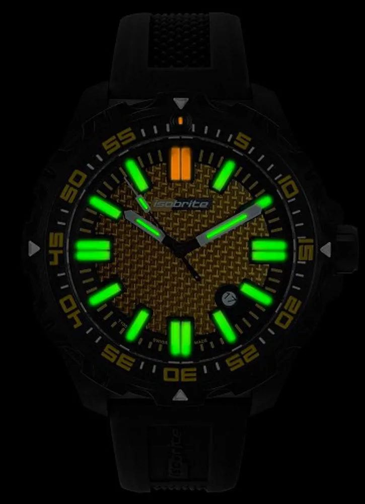 Isobrite ISO4004 Afterburner Gold Dial T100 Tritium Illuminated Watch