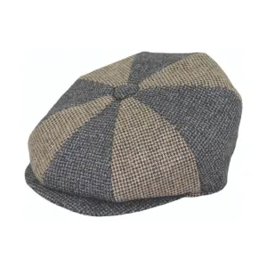 Jeanne Simmons Accessories Newsboy Grey/Brown Hat (Men's)