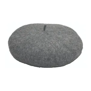 Jeanne Simmons Accessories Wool Light Grey Beret (Women's)