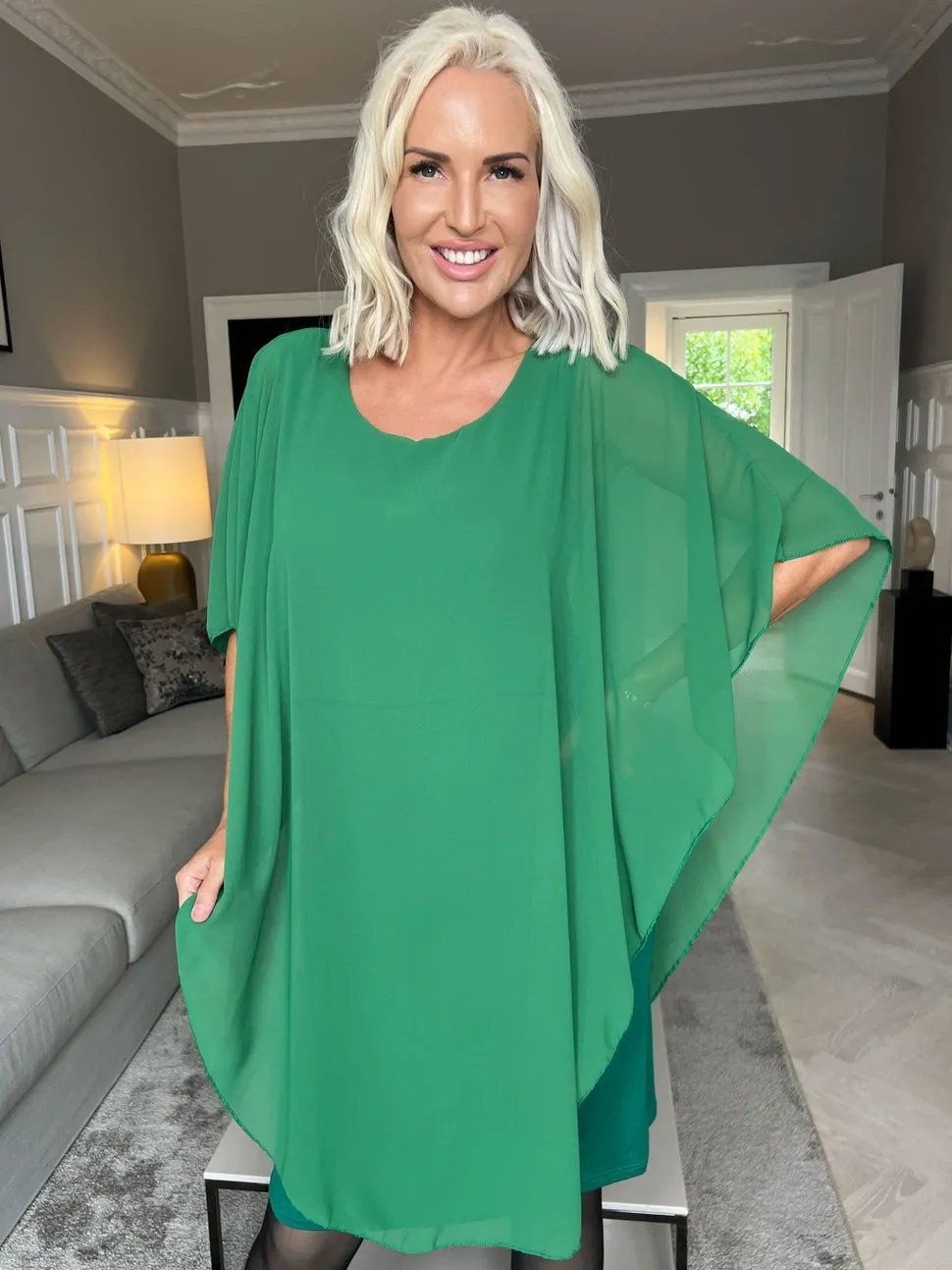 Katherine® | Tunic dress with chiffon layers