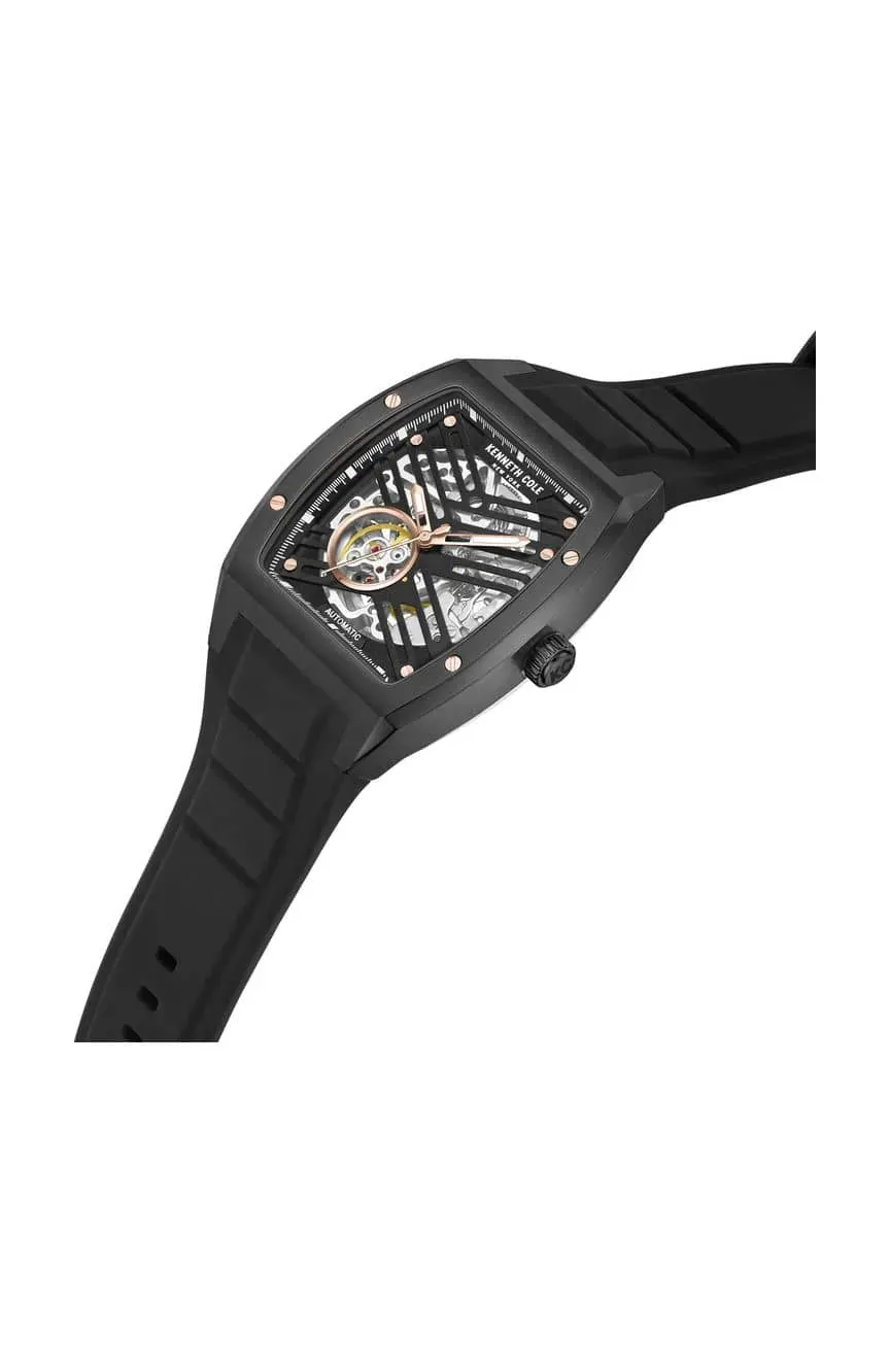Kenneth Cole New York 40mm Skeleton Black Automatic Men's Watch KCWGZ0046103