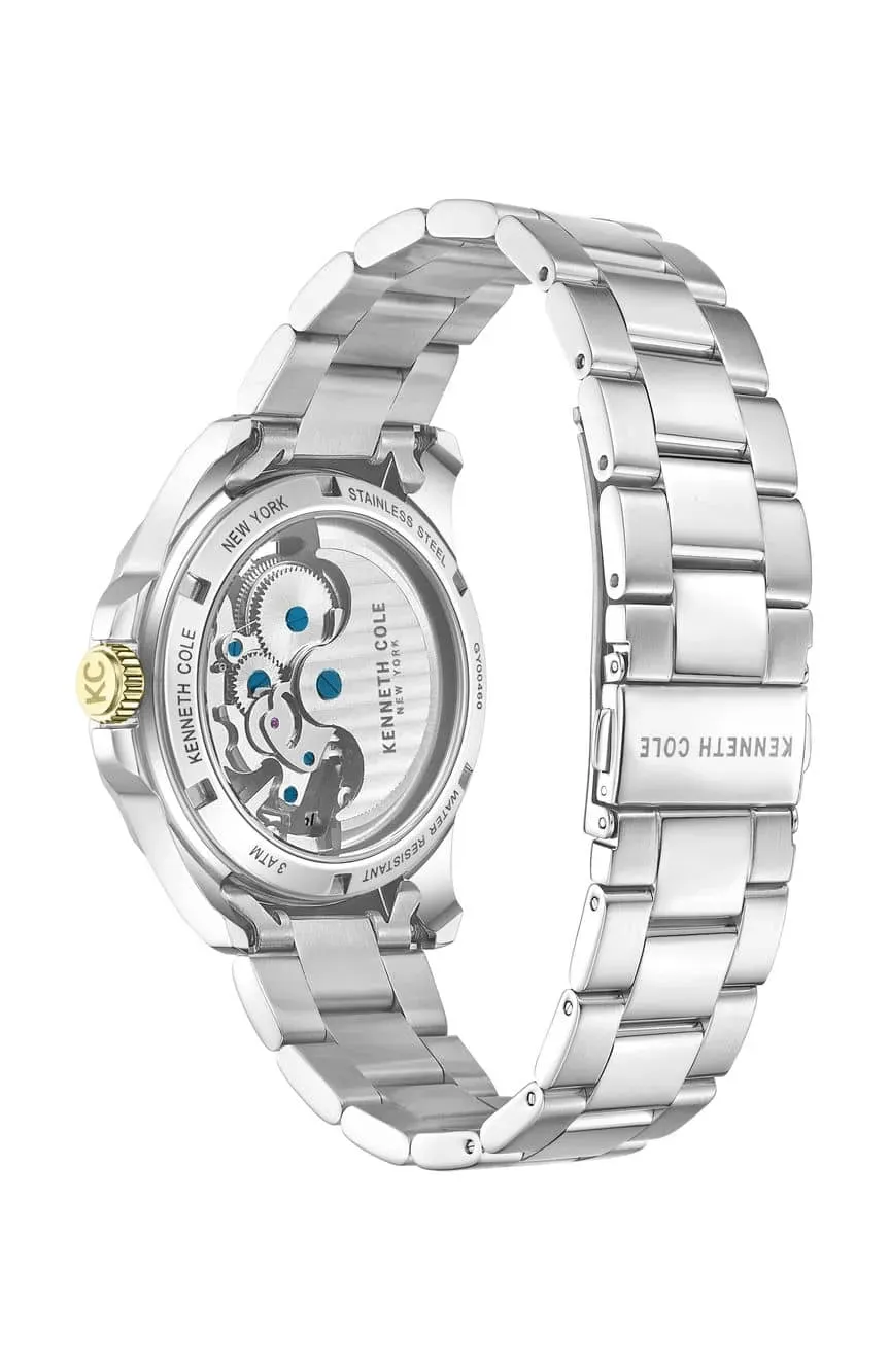 Kenneth Cole New York 43mm Skeleton Green-Black Bezel Men's Watch KCWGY0046001