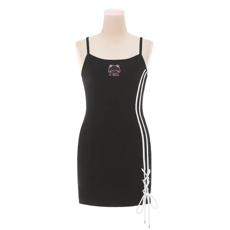 Kitten Print Sundress UB99180
