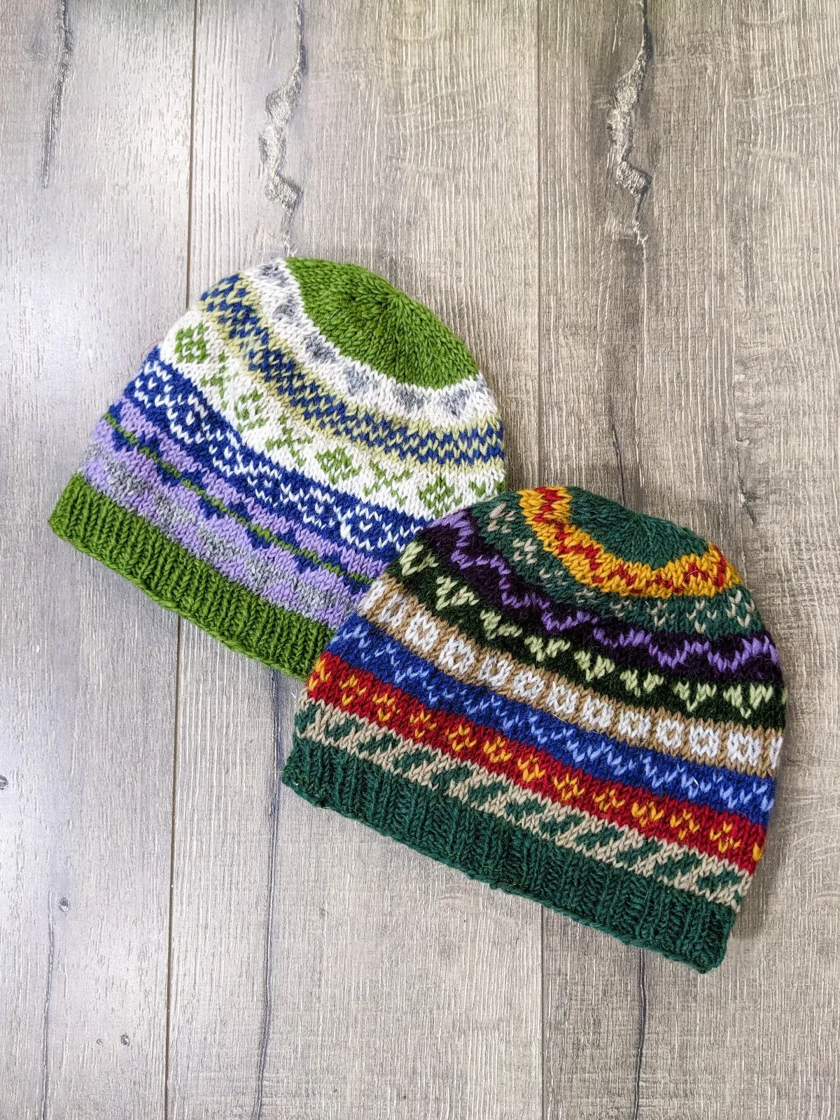 Knitted Wool Patterned Hat