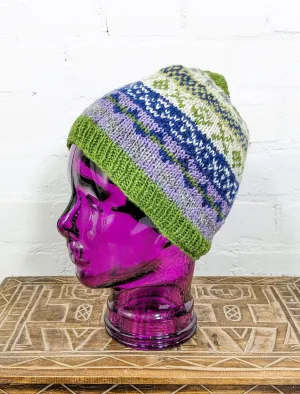 Knitted Wool Patterned Hat