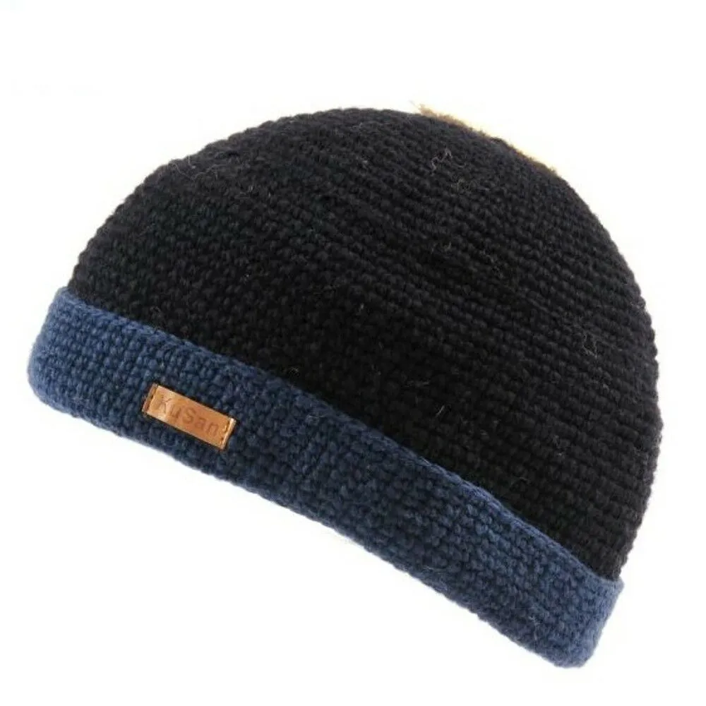 Kusan 100% Wool Knitted Turn-Up Beanie (PK839)