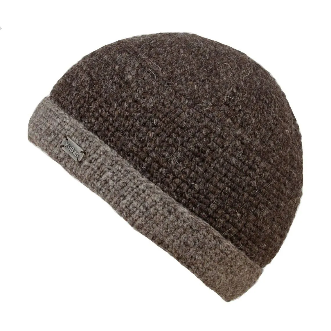 Kusan 100% Wool Knitted Turn-Up Beanie (PK839)