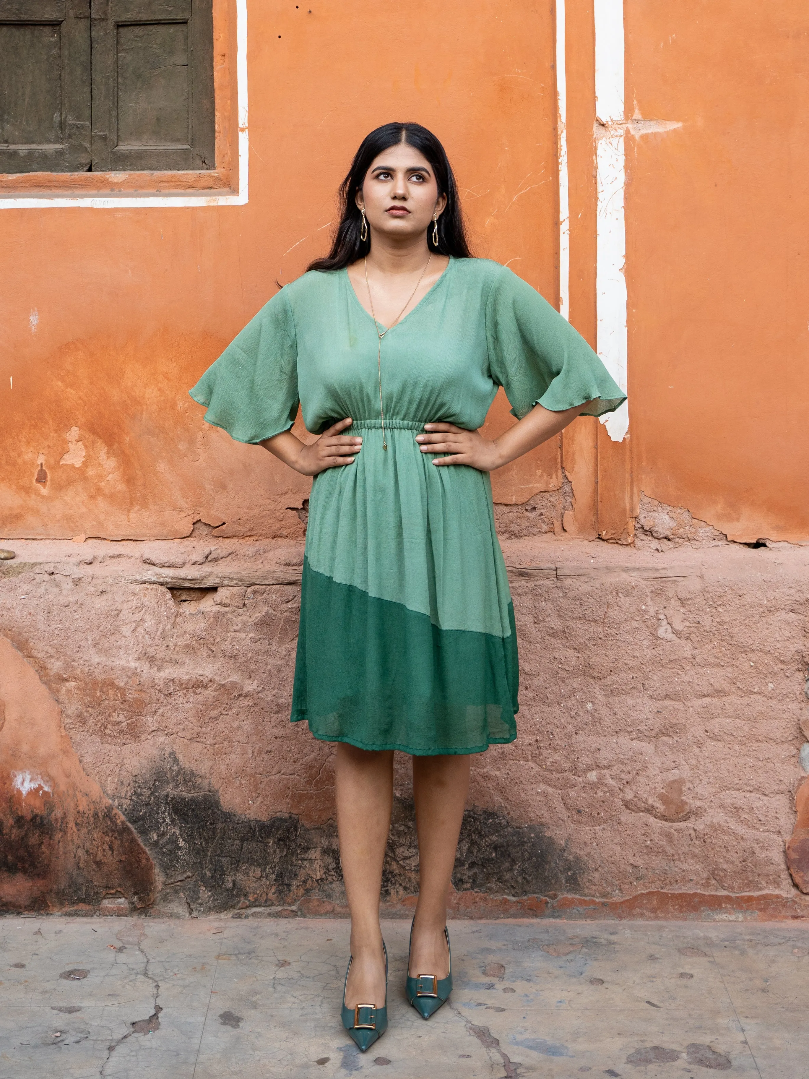 Lara Dress - Sage Green