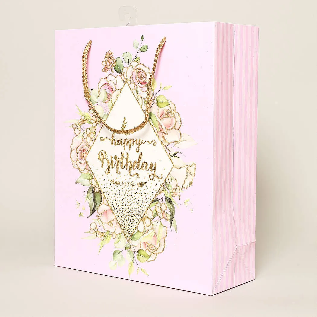 Large Assorted Elegant Birthday Paper Gift Bags